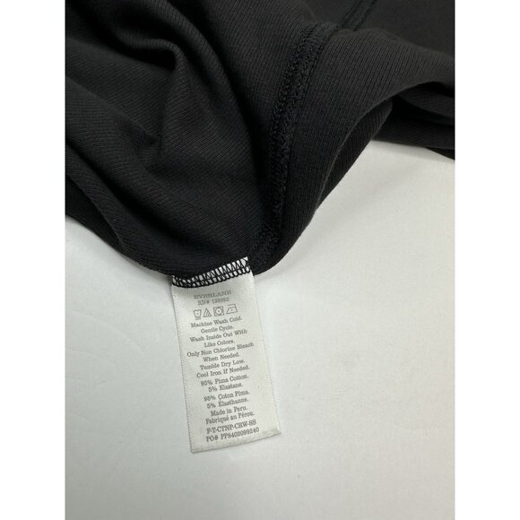 Everlane‎ Women's Black The Ribbed Supima Cotton Crew Neck Tee XS/C26 - Picture 8 of 12